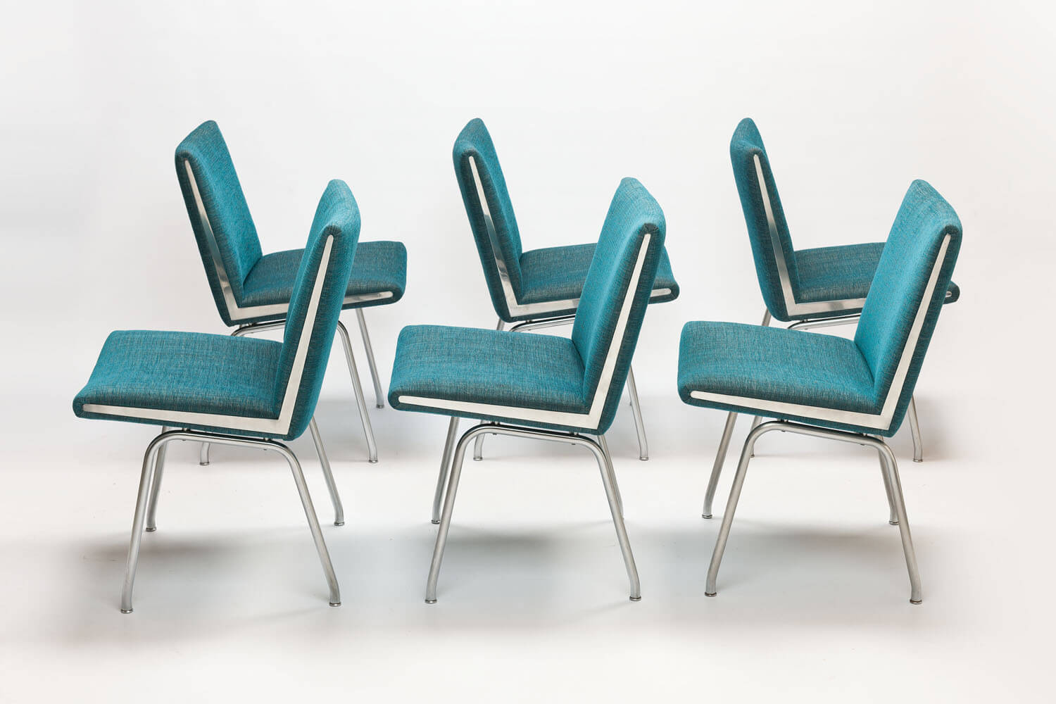 Vintage BESPOKE ‘Airport’ Chairs (6)
