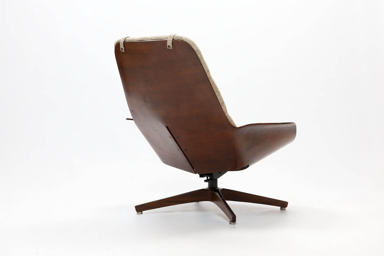 Vintage Plywood ‘Mr. Chair’ & Ottoman Lounge Chair