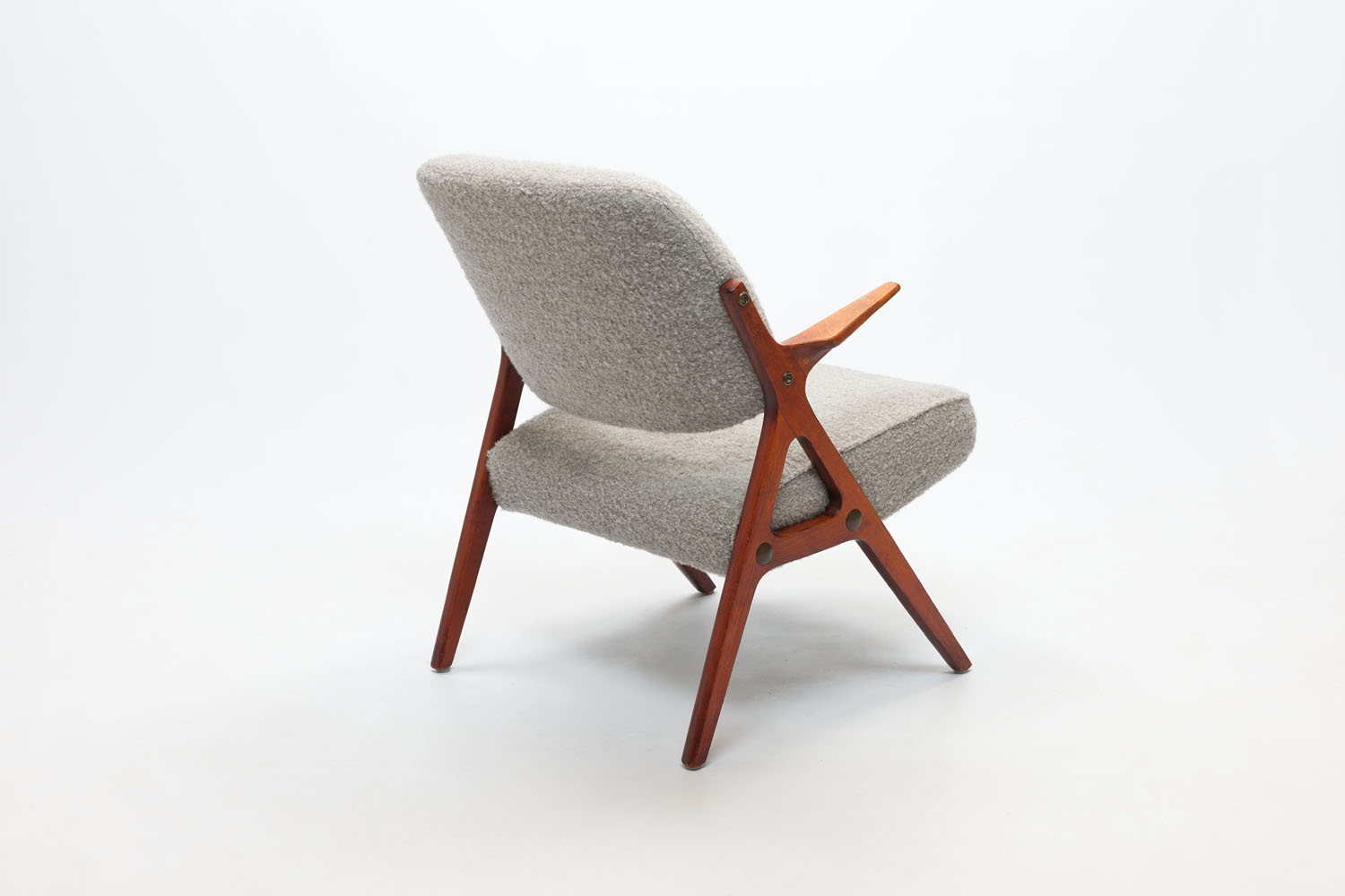 Vintage ‘Nya Flugan’ Fauteuil in Alpaca stoffering