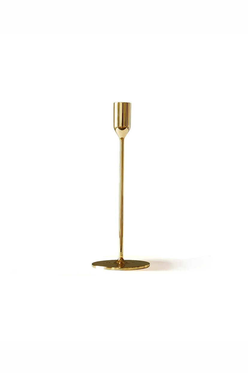 Set (2) Nattlight Candle Sticks  ‘Brass”