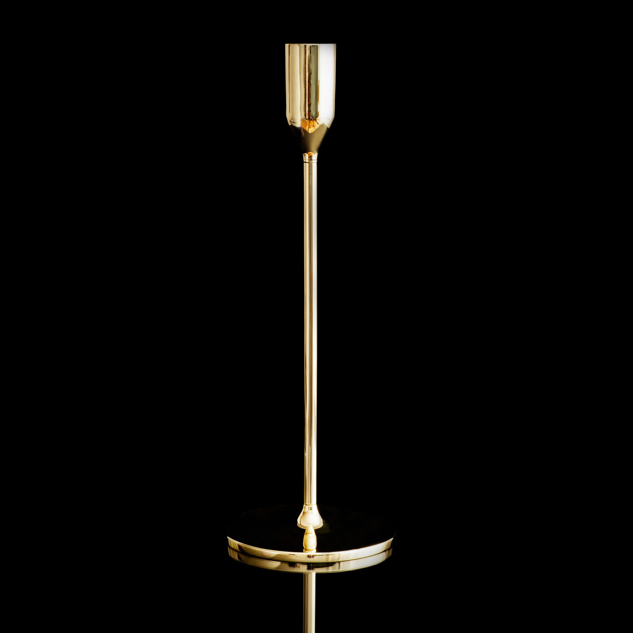 Set (2) Nattlight Candle Sticks  ‘Brass”