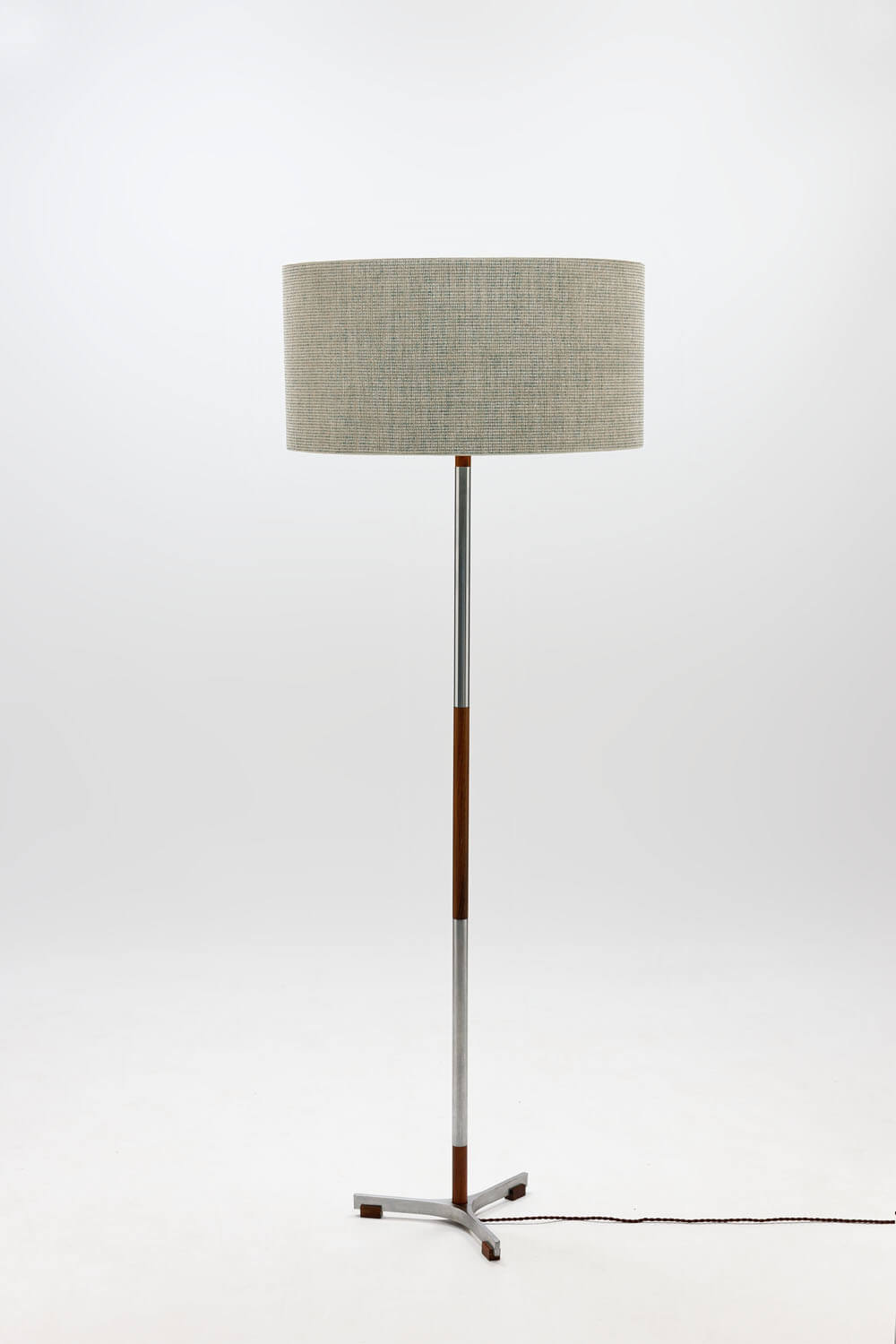 Vintage Palissanderhouten ‘Monolit’ Vloerlamp