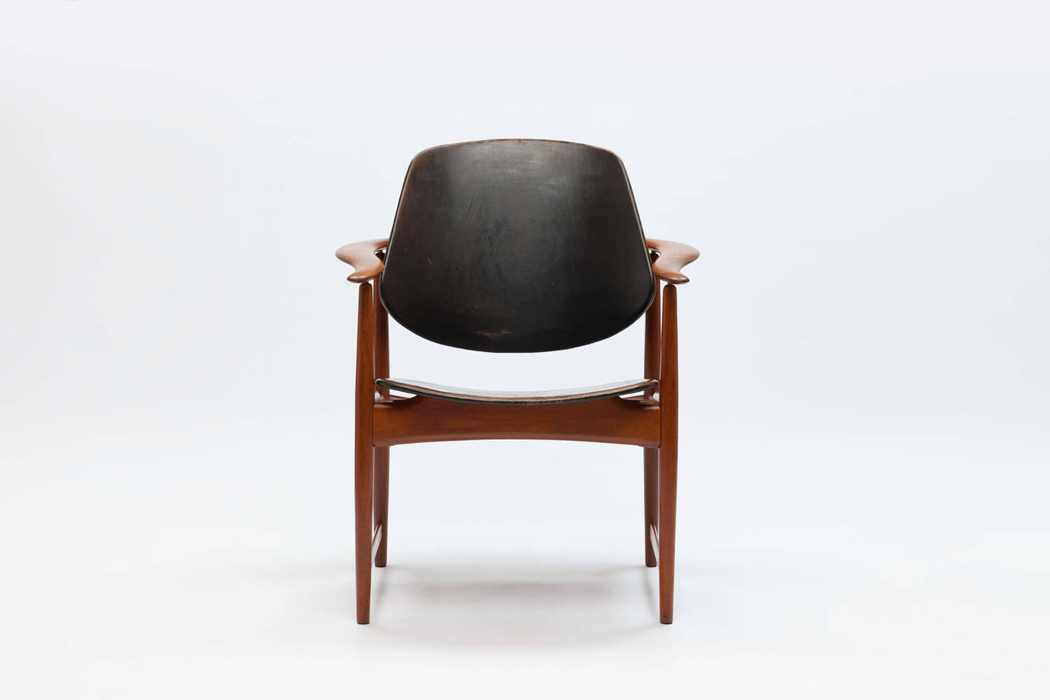 Vintage ‘omwikkelde armleuning’ stoel