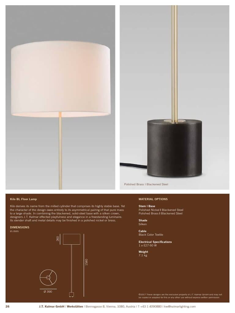 Kalmar Portoro Marmer ‘Kilo’ Tafellamp