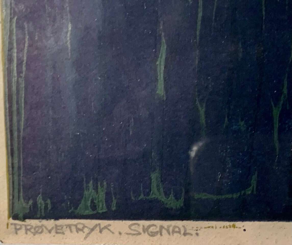 ‘Prøvetryk. Signal’ – 1958 – Lithografie