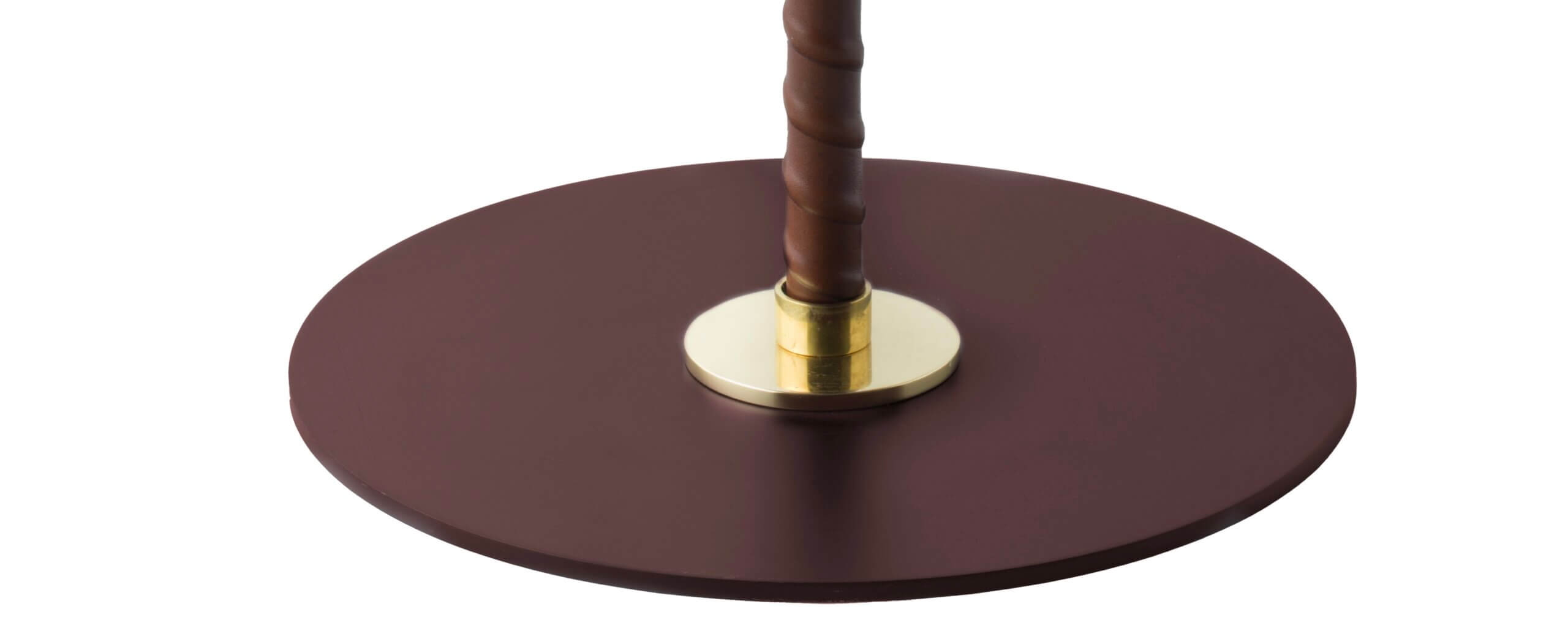 Leather wrapped table