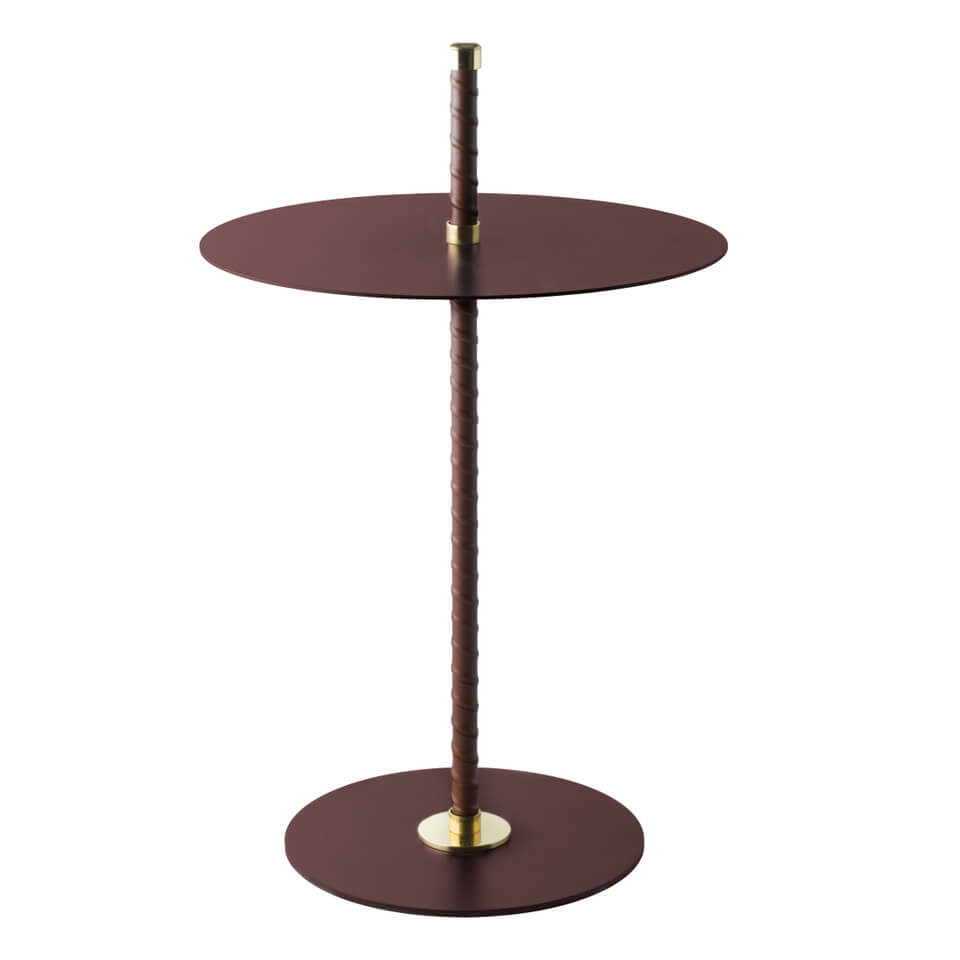 Leather wrapped table