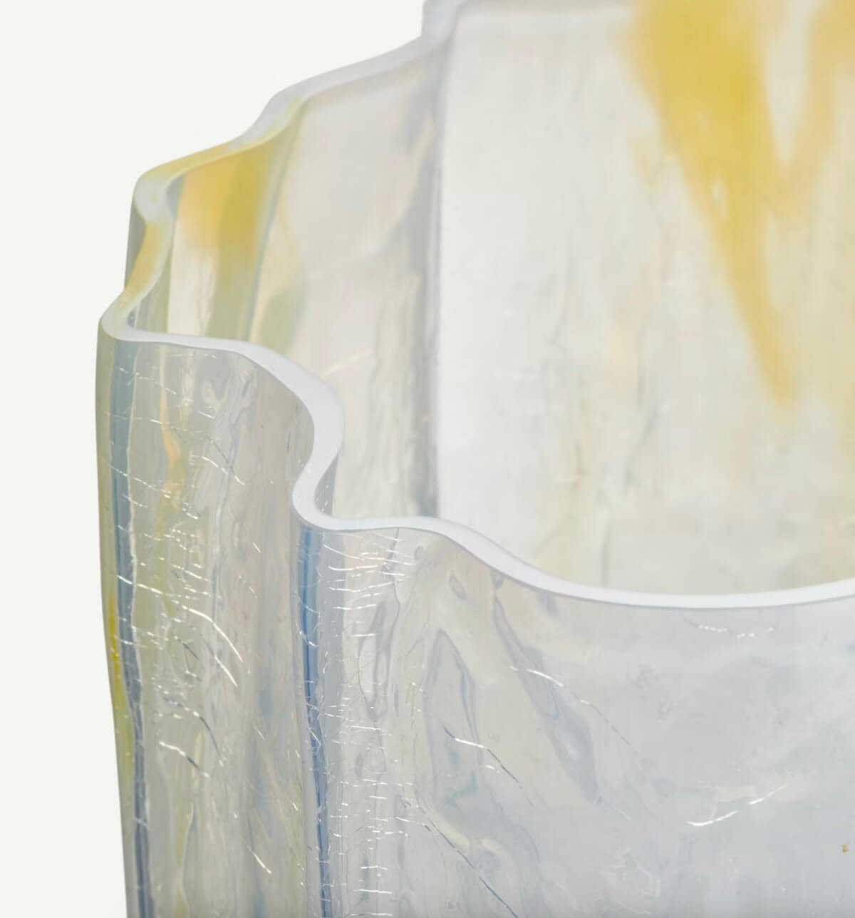 Crackle Vase Lemon Sorbet