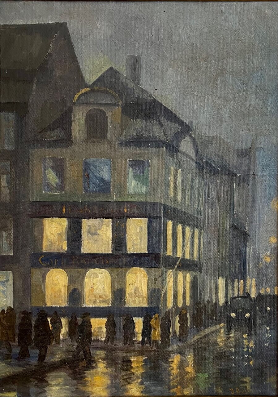Avondlicht op Højbro Plads
